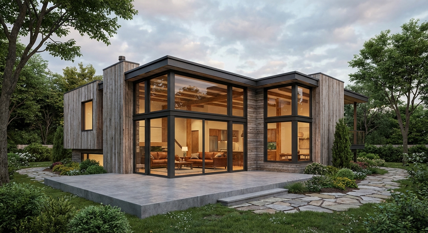 High-quality architectural visualization with realistic materials