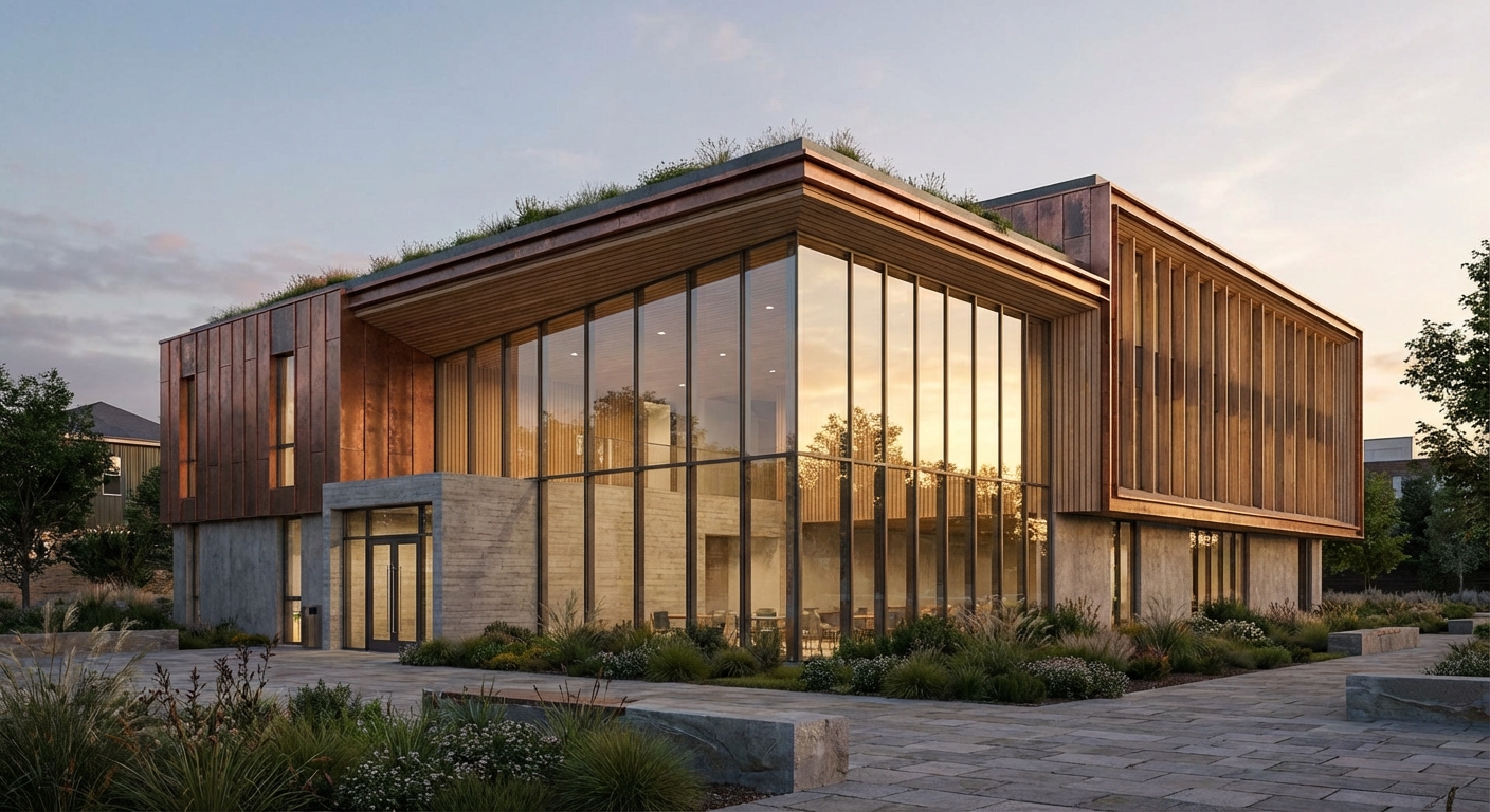 High-quality architectural visualization with realistic materials