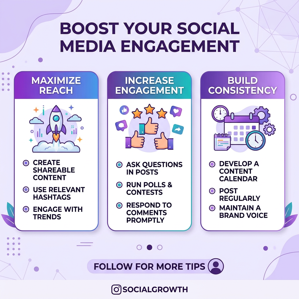 Social media carousel slide with clean infographic layout