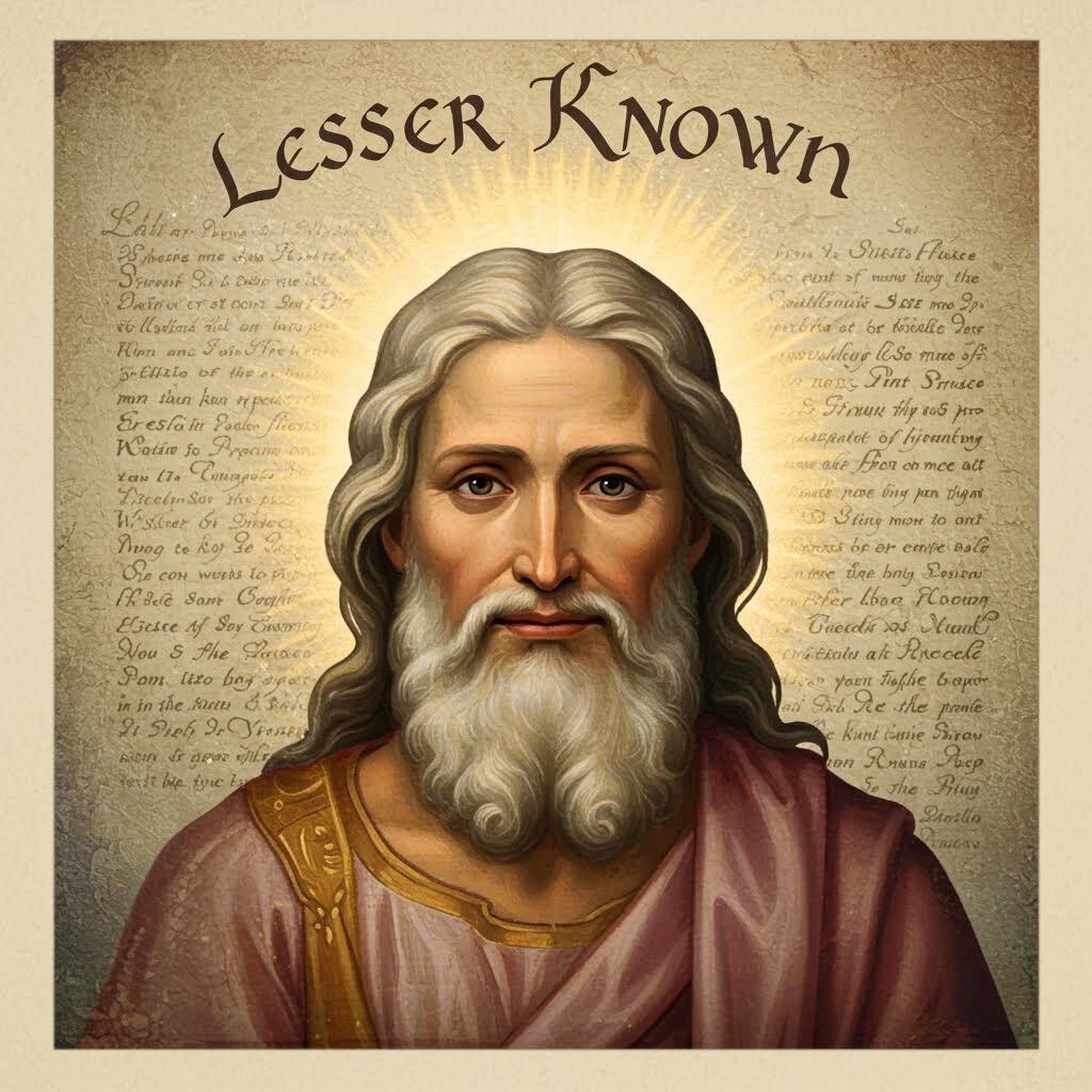 God with the words lesser known written in the background