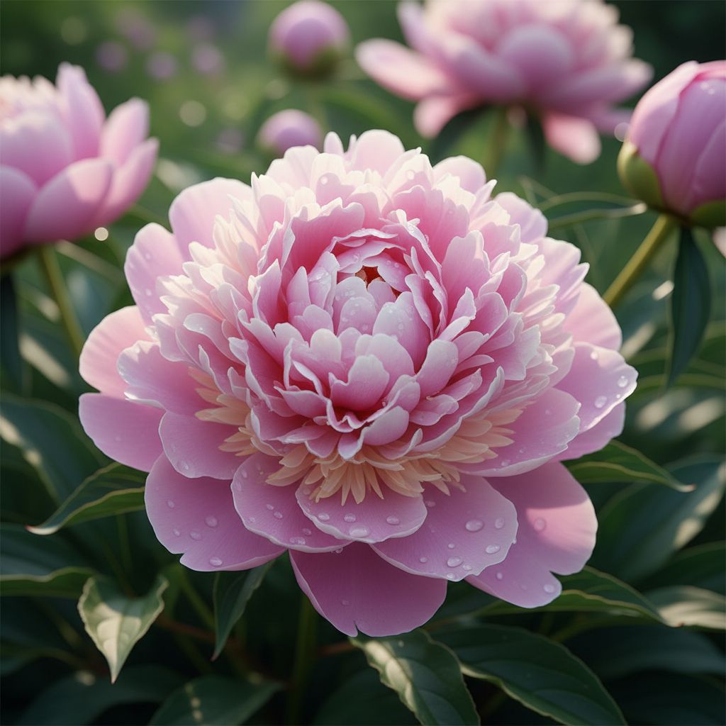 Make an image of a peony 