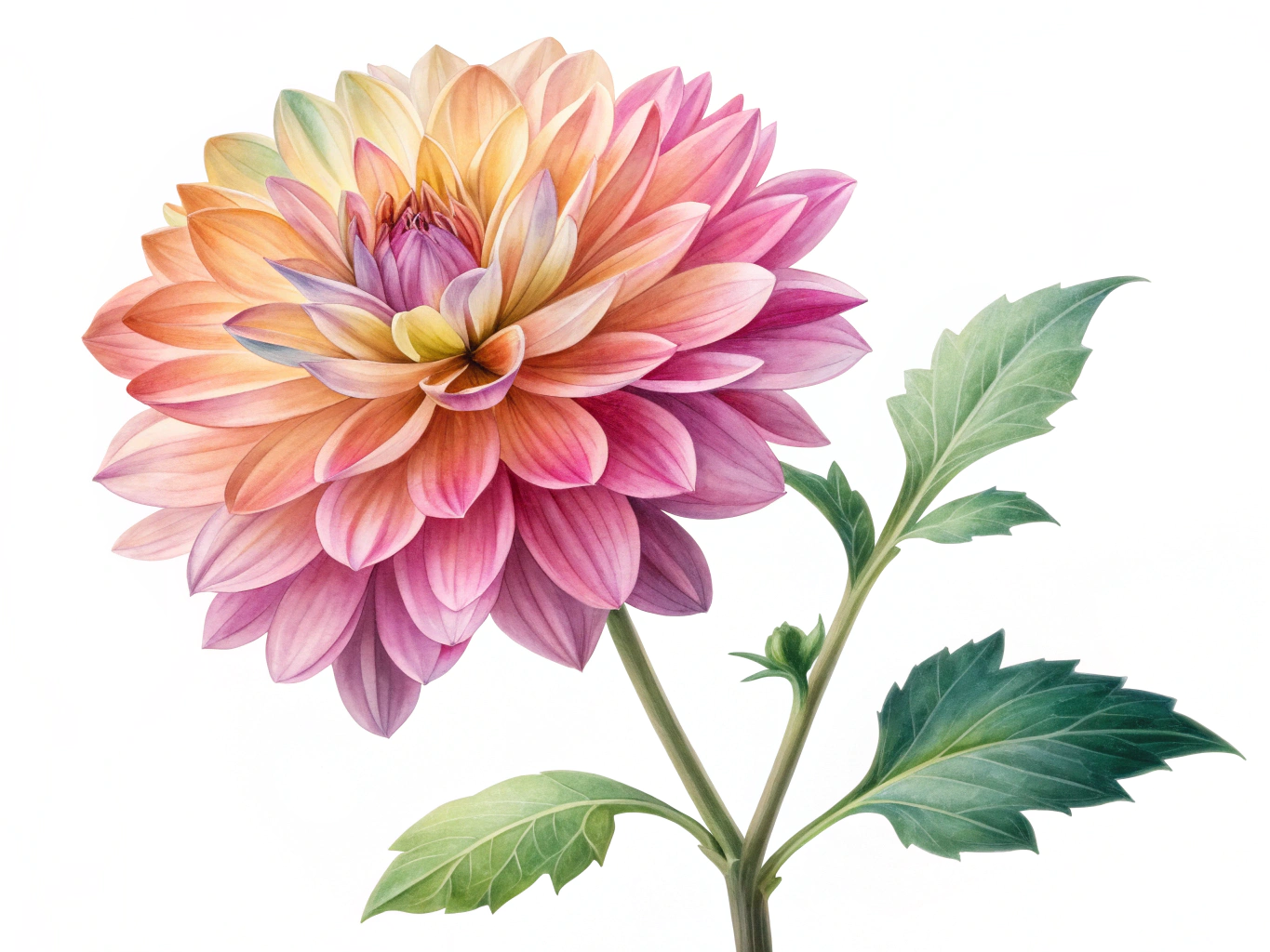 a beautiful flower with the floral part at the top third of the tile
