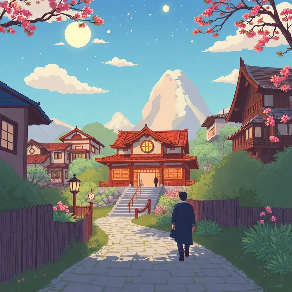 Make Ghibli art type aesthetic way 