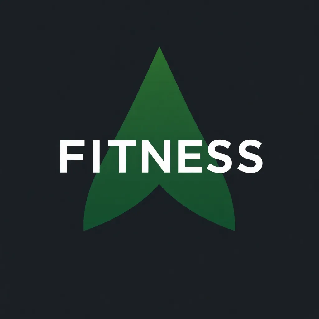 Sleek geometric logo for a fitness brand