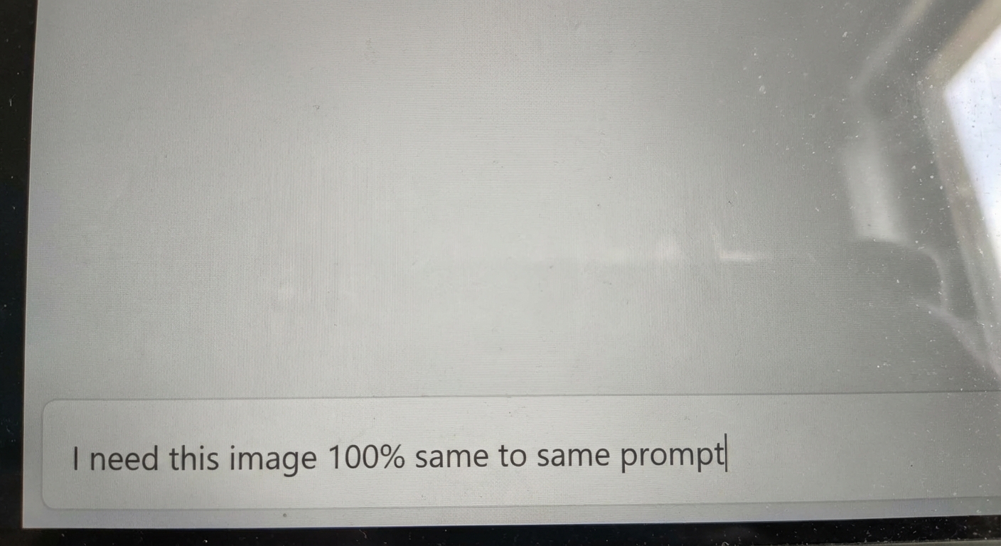 I need this image 100% same to same prompt