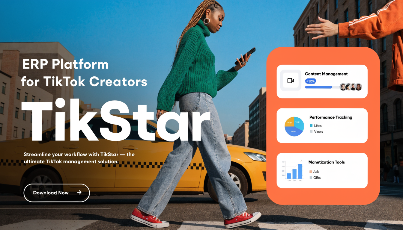 OG image for erp tikstar plateforme pour créateurs tiktok