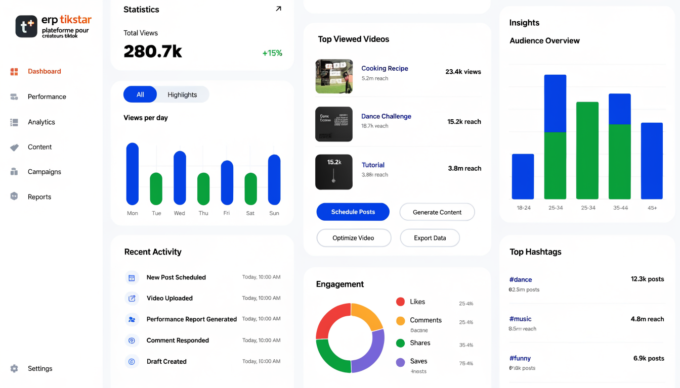 OG image for erp tikstar plateforme pour créateurs tiktok panel statistique