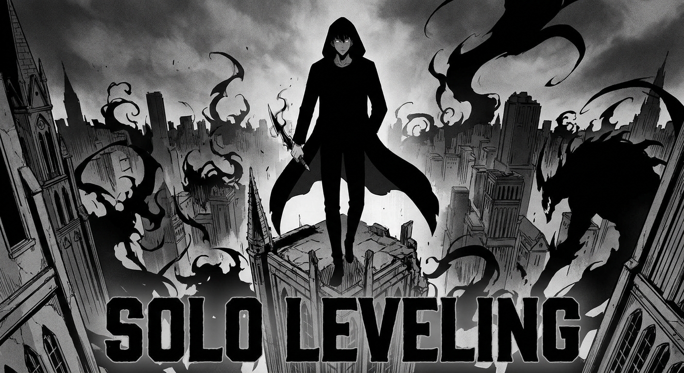 Create balack and white image solo leveling